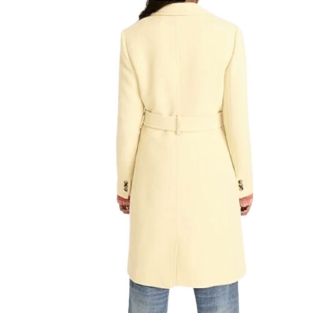 J.CREW Lady Day Afternoon Yellow Italian Cloth Wool Coat size 6 - Picture 6 of 6